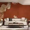 Nuevo Papel Tapiz Estilo Chino con Patrón de Nube Roja China, Revestimiento de Pared de Lujo Ligero para Sala de Estar, Nuevo Modelo 2024, Fondo de TV Sofá, Mural de Tendencia Nacional