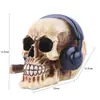 Cráneo de Esqueleto Adornos para el Hogar Artesanía de Cráneo de Resina Accesorios Completos de Halloween Molde Médico Esqueleto