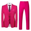 Terno Terno Masculino Estilo Coreano Slim-fit Terno de Negócios Masculino Três Peças Profissional Traje Formal Traje do Padrinho Traje de Casamento do Noivo