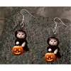 Pendientes Planos Nuevos de Acrílico Transfronterizos Colgante Decoración de Gato Coche
