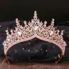 Vendas Diretas de Fábrica Novo Adorno de Cabeça para Noiva Europeu e Americano Vestidos de Casamento Festa de Aniversário Coroa Liga de Zinco Strass Acessórios de Cabelo para Performance Foto