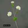 Flor artificial de cordyceps de un solo tallo con tres cabezas de color ámbar, adecuada para ramos de boda, decoración del hogar interior y exterior, y como accesorio de fotografía