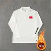 Ropa de Entrenamiento Deportiva de Pista y Campo para Primavera y Otoño, Absorbente de Sudor, Media Cremallera, Manga Larga para Hombre y Mujer, Cuello Alto, Ropa Deportiva de Fitness para Correr de Secado Rápido