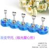 Soporte para uñas japonés para práctica de arte de uñas, soporte para uñas con base de diamante, piezas de arcilla para uñas, estante de práctica para exhibición de trabajos de arte de uñas de barro