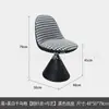 Taburete Giratorio de Maquillaje Estilo Italiano Silla Diseñador Robbie Silla para Tocador de Dormitorio Silla de Maquillaje Taburete de Tocador para el Hogar de Lujo Ligero