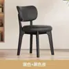 Cadeira de jantar sólida em estilo creme, mesa e cadeiras de jantar modernas e criativas, cadeira de jantar de designer para casa, cadeira estofada de luxo leve de alta qualidade