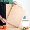 Tabla de cortar de bambú para el hogar Tabla de cortar china para verduras Tabla de cortar gruesa de tamaño grande para amasar Masa Tabla de cortar pequeña para clasificar frutas