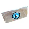 Bolsa de cosméticos de PVC transparente Bolsa quadrada de PVC tridimensional Bolsa com fundo dobrável e zíper Bolsa plástica para roupas