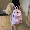 Nueva mochila de algodón popular para mujer, informal, versátil y con espacio, mochila de algodón, venta al por mayor transfronteriza, bolsa ligera de gran capacidad