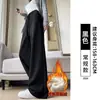 Pantalones deportivos grises de pierna ancha, corte slim, para mujer, nuevo estilo otoño 2026, pantalones de chándal holgados casuales de pierna recta, con caída, para personas petite
