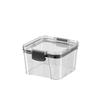 Quadrado transparente selado jarra de preservação caixa de cozinha de armazenamento de grãos jarra lanches frutas secas armazenamento jar fábrica outlet