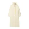 Atacado de Roupas Femininas Transfronteiriço: Casaco Trench Coat Longo de Lã Dupla Face com Gola Alta Estilo Europeu e Americano para Mulheres com um Toque de Socialite de Alto Nível