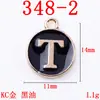 Accesorios de Aleación Joyería Colgante de 26 Letras Inglesas Doble Cara Collar Pulsera de Moda Hecho a Mano Accesorios para Joyería DIY