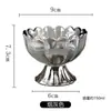 Copo de vidro cristal pequeno prato de frutas salão de beleza prato de lanche prato de frutas tigela de sobremesa haste alta prato para mergulhar vinagre