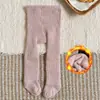 Medias de otoño e invierno transfronterizas, leggings para bebé, medias de felpa engrosada, calcetines largos para niñas, calcetines de una pieza para niños