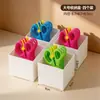 Cesta de Almacenamiento BNBS con Múltiples Compartimentos para Tijeras para Manualidades Preescolares, Caja de Almacenamiento Portátil para Clasificar Cúter y Pinceles