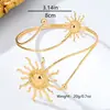 Brazalete abierto de doble capa estilo retro europeo y americano del dios del sol, brazalete de brazo de girasol chapado en oro, joyería de brazo personalizada, venta al por mayor transfronteriza