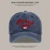 Gorra de Béisbol Vintage de Ala Ancha que Muestra la Cara, Parasol Pequeño, Bordada para Cabeza Grande de Mujer, Protector Solar, Gorra de Mezclilla para Hombre