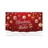 Nueva tela de fondo navideño transfronteriza para decoración de eventos, arreglo de banderas, fiesta fotográfica temática navideña para crear ambiente, personalización