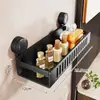 Estante de almacenamiento para baño, organizador de baño de pared sin taladro, bandeja de pared para inodoro, lavabo, lavado de manos y área de ducha