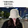 Sombrero de pescador de alta gama súper elegante para mujer hecho de lana de cordero, adecuado para otoño e invierno, estilo coreano, versátil y estiliza el rostro, sombrero tipo cubo de moda