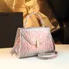 2026 Nuevo Exquisito Bolso Cruzado de Hombro con Patrón de Cocodrilo, Bolso Original de Cuero Genuino para Mujer, Bolso de Mano de Lujo de Gama Alta, Artículo Más Vendido