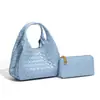 Bolsa de Palha Pequena Campana Feminina Estilo Outono/Inverno Bolsa Tote Tecida Bolsa Tote Vintage Francesa Preguiçosa de Ombro Transversal