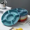 Plato de Frutas con Cinco Compartimentos, Sala de Estar Estilo Nórdico, Plato de Dulces Multicompartimento, Plato de Condimentos, Plato de Frutas Secas, Entrega al por Mayor de Platos de Frutas