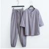 Verano 2025 Nuevo Estilo Chino Ropa Zen Ropa de Té Traje Estilo Chino Traje Tang Traje Antiguo Hanfu de Estilo Antiguo para Hombre