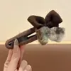 Grampo de Cabelo Bico de Pato com Laço de Botão para Mulheres, Presilha Grande de Uma Linha de Alta Qualidade para a Parte de Trás da Cabeça com Grande Volume de Cabelo, Grampo de Cabelo Acessório de Cabeça