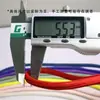 Corda Trançada Redonda de Poliéster Colorido de 5,5 mm com 32 Fios, Camada Única, Não Elástica, para DIY, Cadarços Redondos Ins Tendência Dopamina