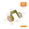 Bisagra de Cama Perno de Cama Hebilla Muebles Cama Invisible Cama de Alta Resistencia Conector Colgante Tornillo Hebilla Colgante Bisagra de Cama Engrosada de 4 Pulgadas