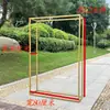 Accesorios de Boda Marco Cuadrado de Hierro Forjado Boda al Aire Libre Decoración Geométrica de Pasillo Soporte de Fondo Arco Soporte para Flores Soporte de Exhibición