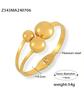 Minimalismo Moda Viajero Personalidad Nicho Joyería Diseño Forma de Bola Sentido Multicapa Acero Titanio Chapado en Oro Pulsera Resorte
