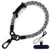 Cordão de pulso para celular de 10mm Cor de Celebridade da Internet Corda trançada clipe de patch multifuncional cordão de mão corda curta