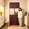 Cortina de puerta de algodón TK para calor de invierno, magnética, a prueba de viento, engrosada, adecuada para cocina, dormitorio, cortina divisoria para el hogar para otoño e invierno