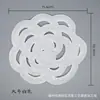 Suus Nuevo Rosa Camelia Tubo de Perlas para Computadora Bordado Flor Decorativa Accesorios Sudadera Chaqueta Parche Parche de Tela Bordado