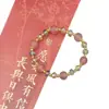 Pulseras Dulces y Etéreas de Atmósfera de Año Nuevo, Juego de Cuatro, Diseño Fresco y Elegante de Mariposa y Limón, Regalo para Mejor Amiga o Novia