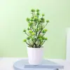 Ornaments de sala de estar de casa minimalista moderna pequenas decorações flor verde plantas verdes flores artificiais decorativas mesa armário de vinho