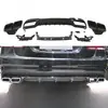 Adequado para Mercedes-Benz Classe E Lábio Traseiro W212 Lábio Traseiro Modificado Amg Garganta de Escape Quatro Saídas Kit de Body Kit Esportivo Pequeno