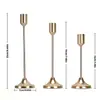 Portavelas de Metal con Forma de Bala Minimalista Estilo Europeo Accesorios de Decoración Transfronterizos para Hogar, Hotel, Boda Portavelas Adornos para Velas