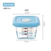 Vidrio Borosilicato Alto Infantil Comida para Bebé Suplementaria Conservación Caja Tazón Almacenamiento Congelado Huevos al Vapor Cubierta de Silicona Sellado Alta Temperatura Microondas