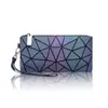 Billetera Larga Nueva para Mujer con Múltiples Ranuras para Tarjetas, Billetera Geométrica Luminosa, Bolso de Mano Creativo de Gran Capacidad, Billetera Europea y Americana