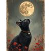 Pintura sin marco de Bruja Murciélago Casa Embrujada de Halloween Transfronteriza Pintura Decorativa para Sala de Estar Mural Más Vendido en Amazon Directo del Fabricante