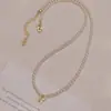 Popular Collar de Perlas Mariposa para Mujer 2026 Nuevo Estilo Versátil Diseño de Nicho Cadena para el Cuello Cadena para la Clavícula Venta al por Mayor