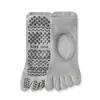 Calcetines de Yoga de Verano, Calcetines Antideslizantes Profesionales para Mujer para Pilates, Calcetines de Cinco Dedos para Deportes de Interior y Entrenamiento de Fitness
