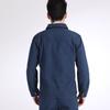 002 Roupa de trabalho com lavagem enzimática, jeans espesso para soldagem, traje de proteção para trabalho