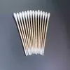 Un extremo es puntiagudo y el otro es redondo, un hisopo de algodón desechable de doble punta para maquillaje, uso de belleza en casa, aplicación de delineador de ojos y cejas, con una punta extremadamente fina