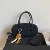 Bolso Pequeño Retro Mate de Moda para Mujer 2026 Nuevo Versátil Moderno Bolso Ins Súper Popular Tendencia de Bolso Tipo Bowling