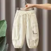 0993 Pantalones de Verano Transpirables Anti-Mosquitos para Niños 2026 Nuevos Delgados Casuales tipo Jogger de Secado Rápido para Niños Bebé Verano